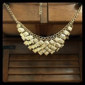 Gold Statement Necklace Layered